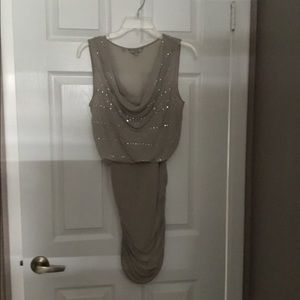 Tan Guess Dress, Fitted at the Waist and Thighs